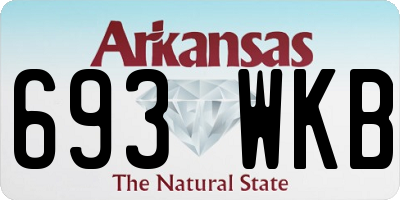 AR license plate 693WKB