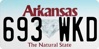 AR license plate 693WKD