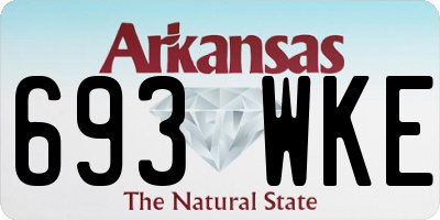 AR license plate 693WKE