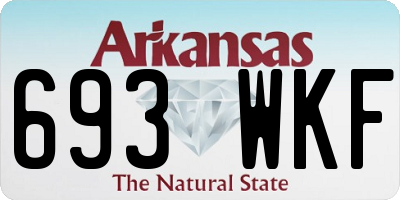 AR license plate 693WKF
