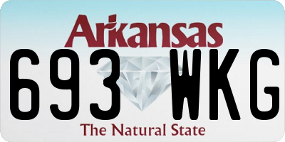 AR license plate 693WKG