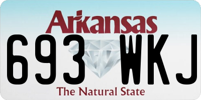 AR license plate 693WKJ