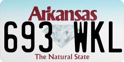 AR license plate 693WKL