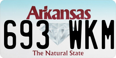 AR license plate 693WKM