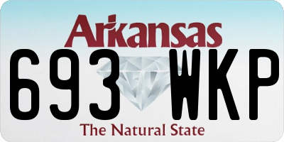 AR license plate 693WKP