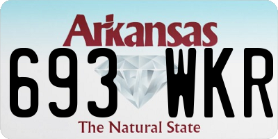 AR license plate 693WKR