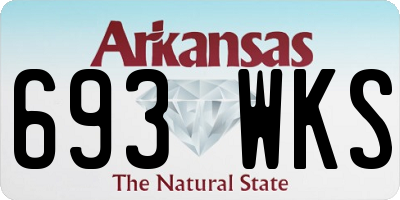 AR license plate 693WKS