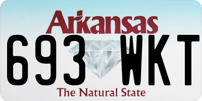 AR license plate 693WKT