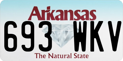 AR license plate 693WKV