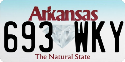 AR license plate 693WKY