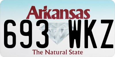 AR license plate 693WKZ