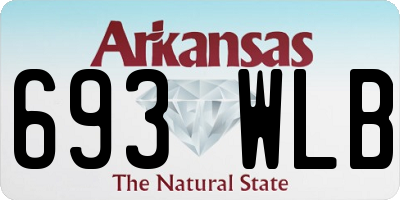 AR license plate 693WLB