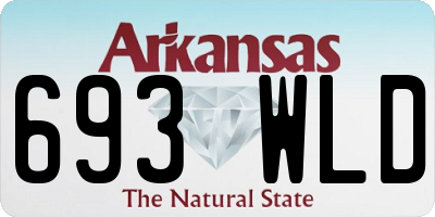 AR license plate 693WLD
