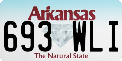 AR license plate 693WLI