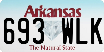 AR license plate 693WLK