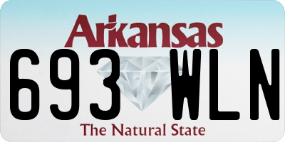 AR license plate 693WLN