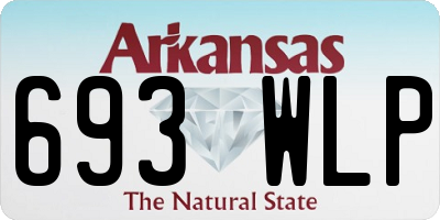 AR license plate 693WLP
