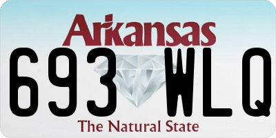 AR license plate 693WLQ