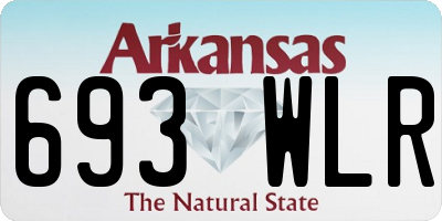AR license plate 693WLR