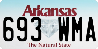AR license plate 693WMA
