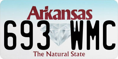 AR license plate 693WMC