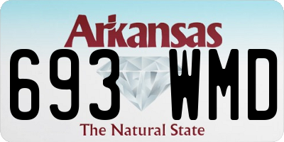 AR license plate 693WMD