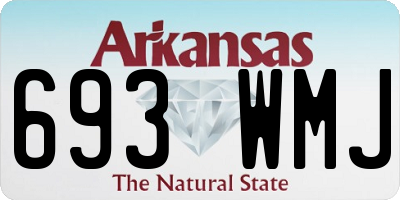 AR license plate 693WMJ