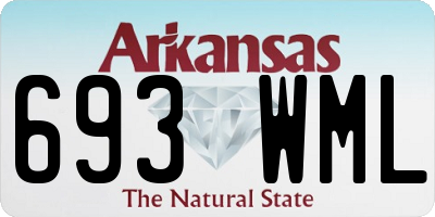 AR license plate 693WML