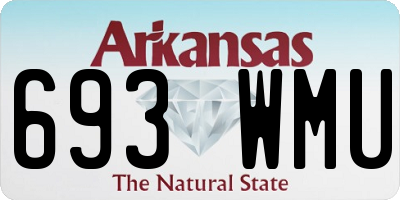 AR license plate 693WMU