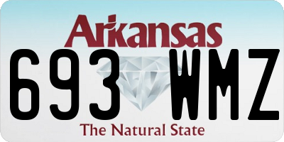 AR license plate 693WMZ