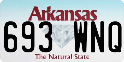 AR license plate 693WNQ