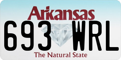 AR license plate 693WRL