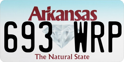 AR license plate 693WRP