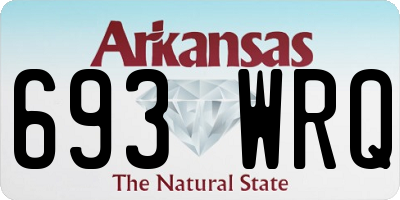 AR license plate 693WRQ