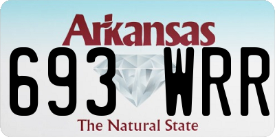 AR license plate 693WRR