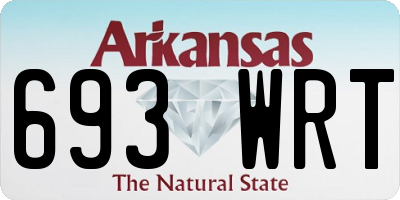 AR license plate 693WRT