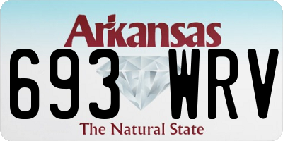 AR license plate 693WRV