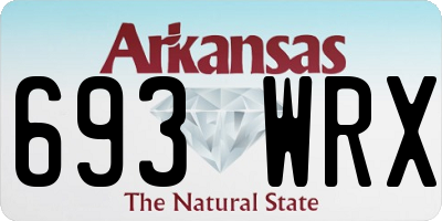 AR license plate 693WRX