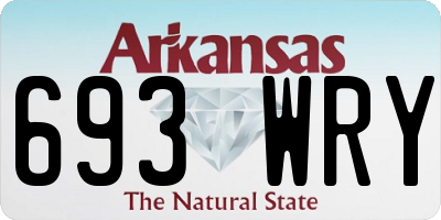 AR license plate 693WRY