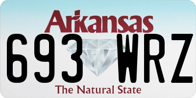 AR license plate 693WRZ