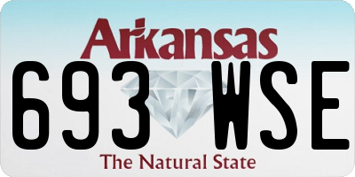 AR license plate 693WSE