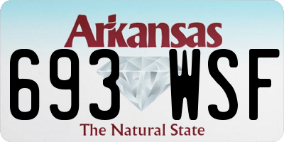 AR license plate 693WSF