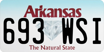 AR license plate 693WSI