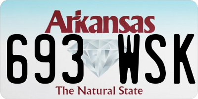 AR license plate 693WSK
