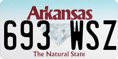 AR license plate 693WSZ