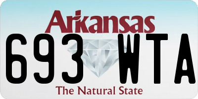 AR license plate 693WTA