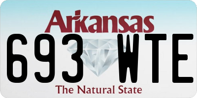 AR license plate 693WTE