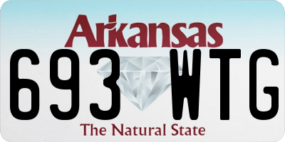 AR license plate 693WTG