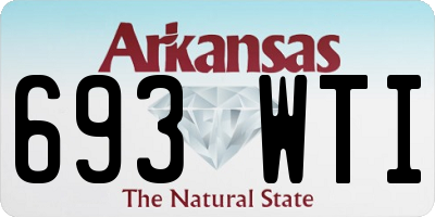 AR license plate 693WTI