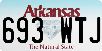 AR license plate 693WTJ